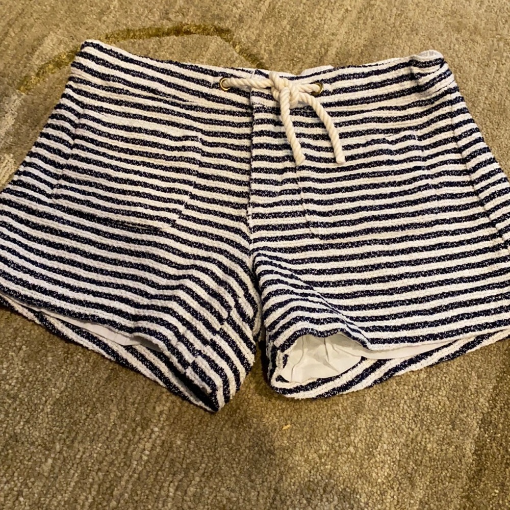 ~GAP~  Black & White Striped Shorts